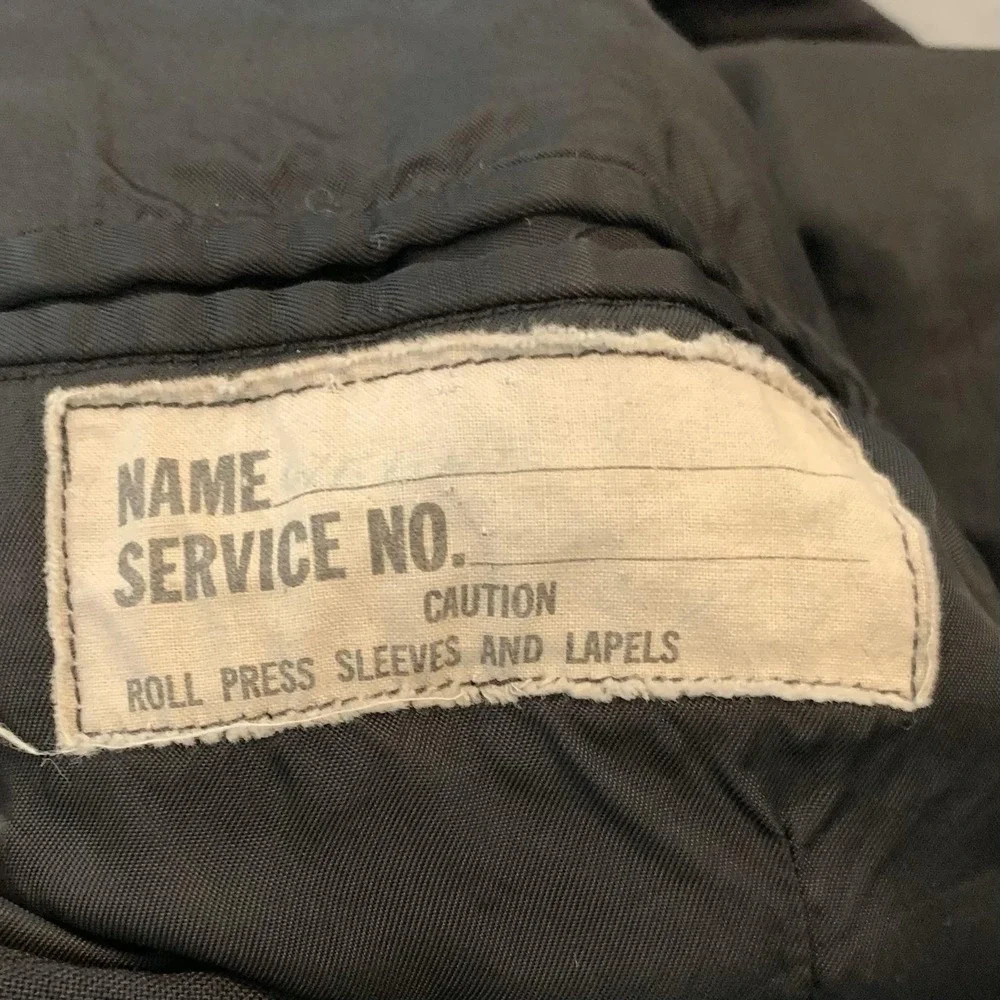 Vintage South Jersey Clothing Co Suit Jacket Mens Small Black Navy Dress Uniform